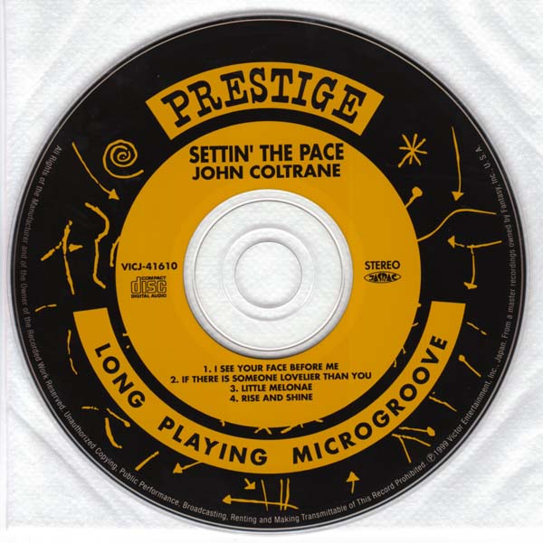 CD, Coltrane, John - Settin' The Pace